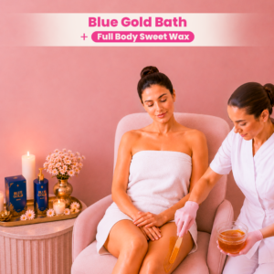 Blue Gold Bath + Full Body Sweet Wax