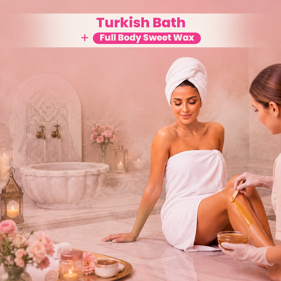 Turkish Bath + Full Body Sweet Wax