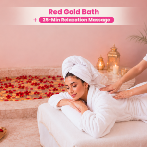 Red Gold Bath + 25-Min Relaxation Massage